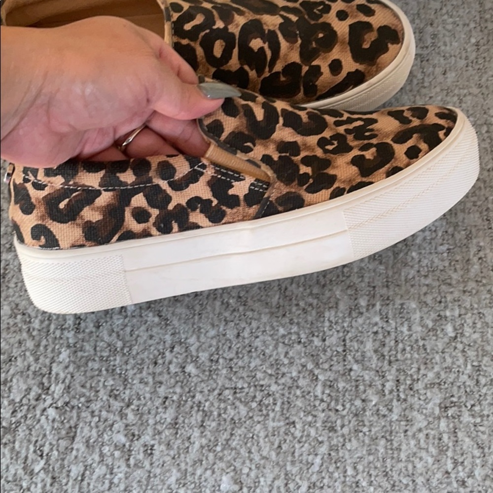 Steve Madden Leopard Print Canvas Shoes - image 3